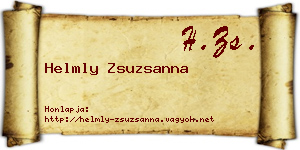 Helmly Zsuzsanna névjegykártya