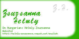 zsuzsanna helmly business card